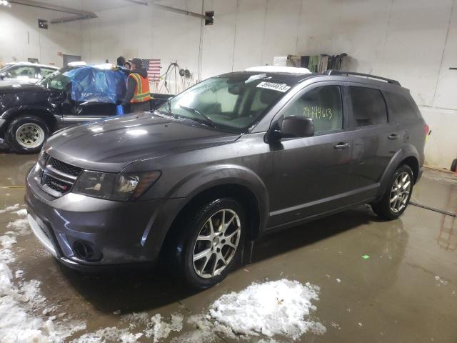 3C4PDDEG3ET312890 - 2014 DODGE JOURNEY R/T GRAY photo 1