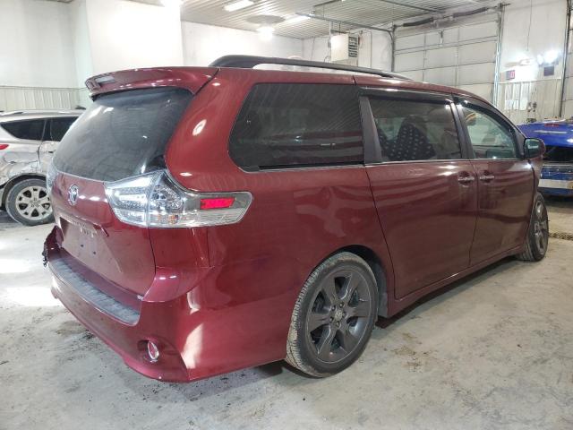 5TDXK3DC8FS598990 - 2015 TOYOTA SIENNA SPORT MAROON photo 3