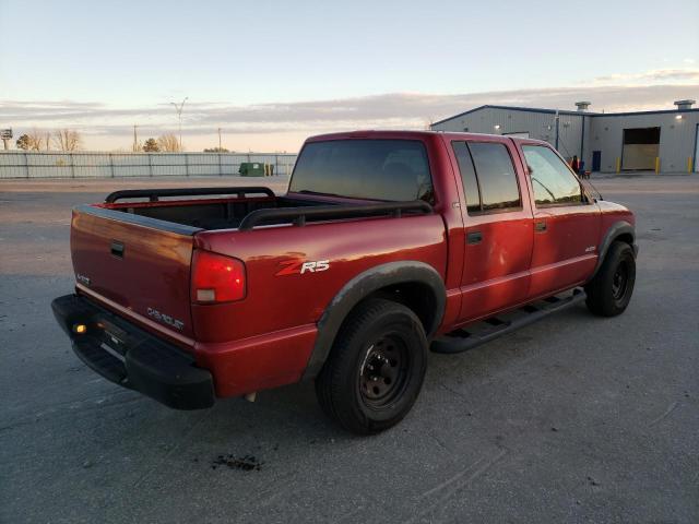 1GCDT13X34K152050 - 2004 CHEVROLET S TRUCK S10 BURGUNDY photo 3