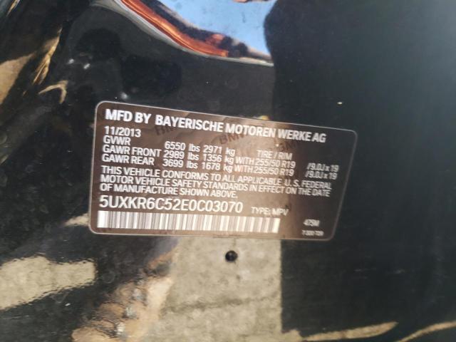 5UXKR6C52E0C03070 - 2014 BMW X5 XDRIVE50I BLACK photo 13