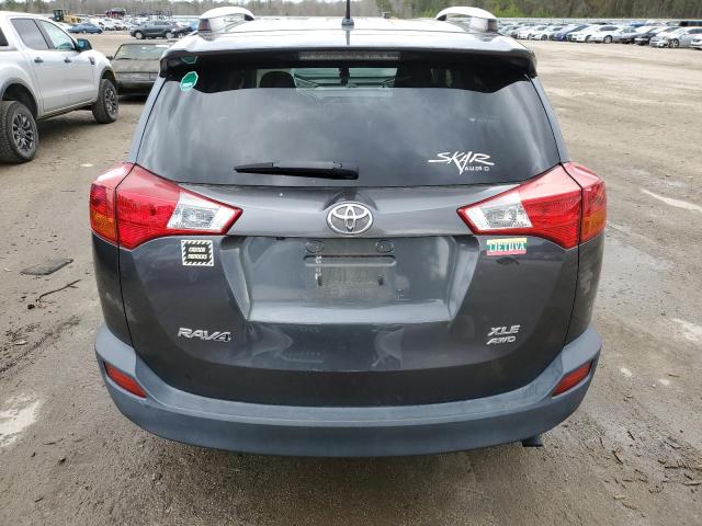 JTMRFREV4DD019387 - 2013 TOYOTA RAV4 XLE GRAY photo 6