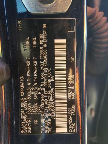 JTEBU5JR8L5772255 - 2020 TOYOTA 4RUNNER SR5/SR5 PREMIUM 蓝色 照片 13