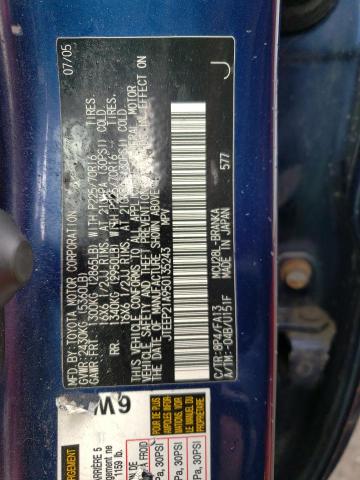 JTEEP21A950135243 - 2005 TOYOTA HIGHLANDER LIMITED BLUE photo 13