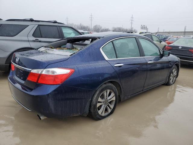 1HGCR2F30EA293921 - 2014 HONDA ACCORD LX BLUE photo 3