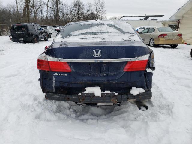 1HGCR2F86DA045537 - 2013 HONDA ACCORD EXL BLUE photo 6