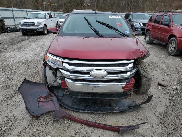 2FMDK4JC1DBB28002 - 2013 FORD EDGE SEL RED photo 5