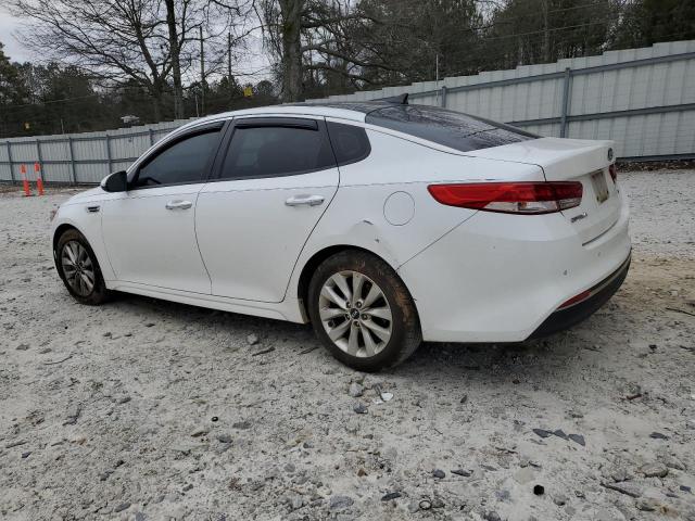 5XXGU4L37GG054758 - 2016 KIA OPTIMA EX WHITE photo 2