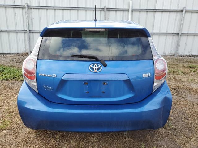 JTDKDTB37C1012778 - 2012 TOYOTA PRIUS C BLUE photo 6