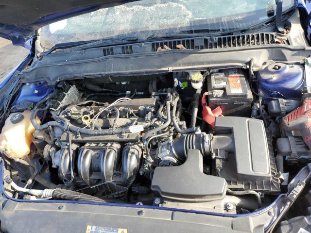 3FA6P0H70ER324540 - 2014 FORD FUSION SE BLUE photo 11