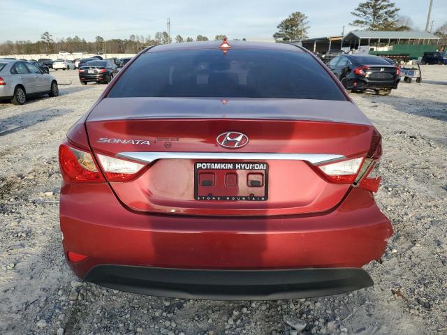 5NPEB4AC5EH915615 - 2014 HYUNDAI SONATA GLS RED photo 6