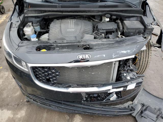 KNDMB5C10G6178401 - 2016 KIA SEDONA LX BLACK photo 12