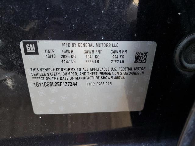 1G11C5SL2EF137244 - 2014 CHEVROLET MALIBU 1LT BLACK photo 12