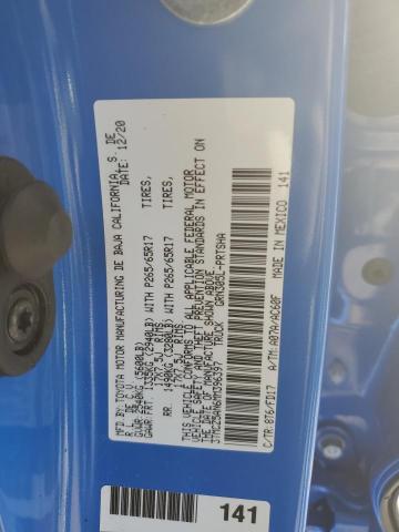 3TMCZ5AN6MM396397 - 2021 TOYOTA TACOMA DOU BLUE photo 12