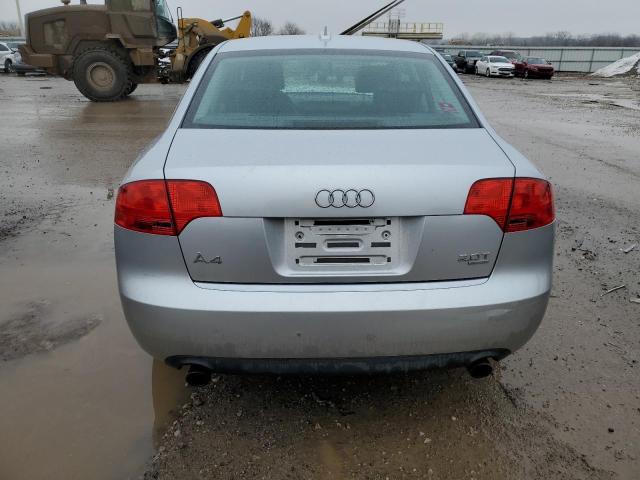 WAUDF78E16A292122 - 2006 AUDI A4 2.0T QUATTRO SILVER photo 6