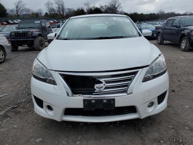 3N1AB7AP6EY262155 - 2014 NISSAN SENTRA S WHITE photo 5