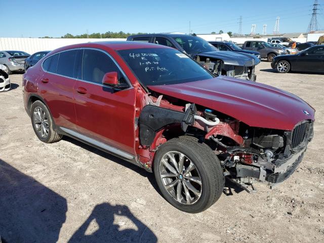 5UXUJ3C56KLG53572 - 2019 BMW X4 XDRIVE30I RED photo 4