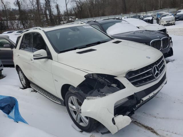 4JGDA5HB0CA024293 - 2012 MERCEDES-BENZ ML 350 4MATIC WHITE photo 4
