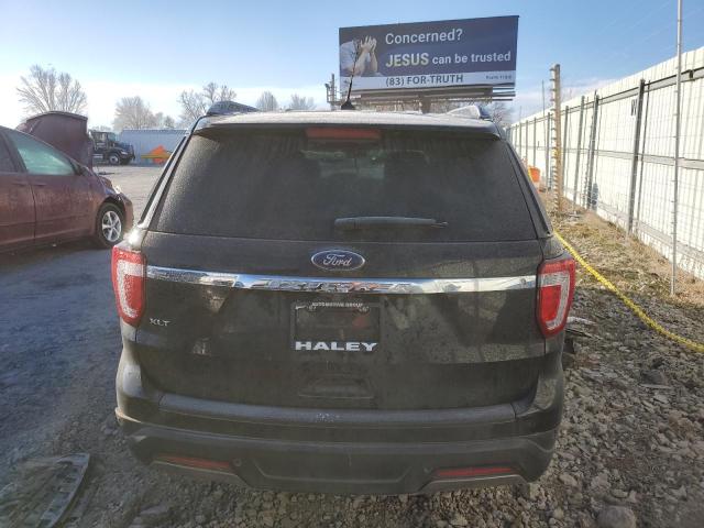 1FM5K7D89KGB01603 - 2019 FORD EXPLORER XLT BLACK photo 6