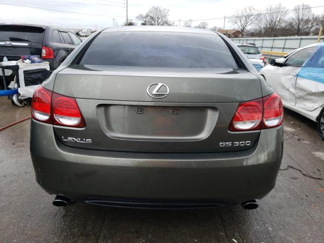 JTHBH96S765007083 - 2006 LEXUS GS 300 GRAY photo 6