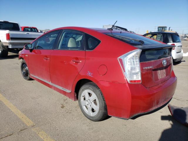 JTDKN3DU3B5350625 - 2011 TOYOTA PRIUS RED photo 2