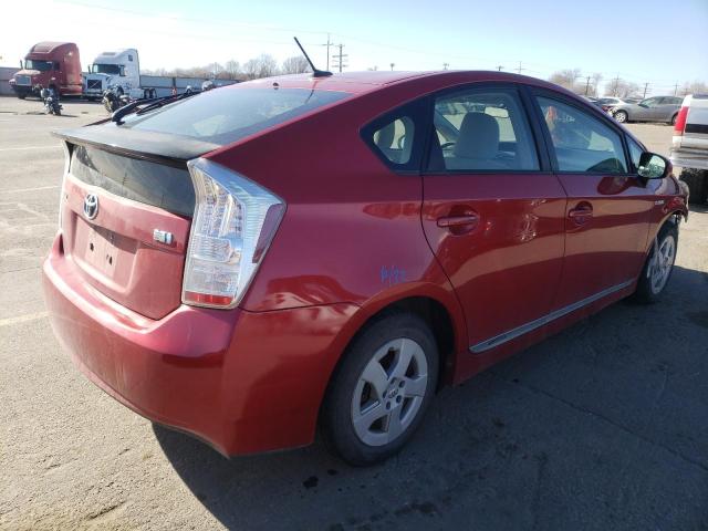 JTDKN3DU3B5350625 - 2011 TOYOTA PRIUS RED photo 3