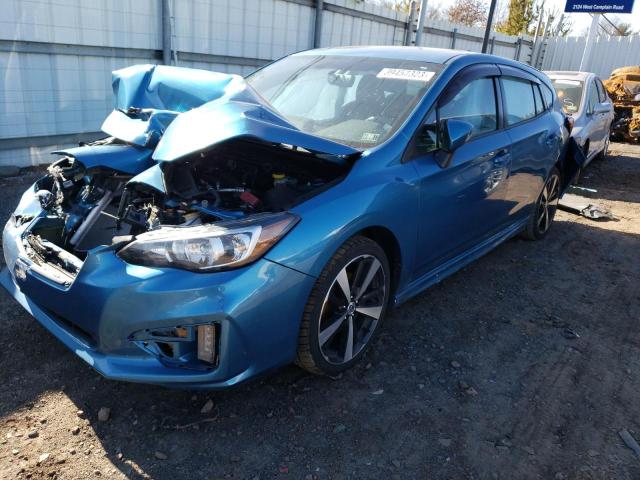 4S3GTAL62H3704514 - 2017 SUBARU IMPREZA SP BLUE photo 1