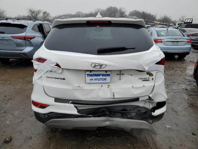 5NMZUDLB8HH007242 - 2017 HYUNDAI SANTA FE S WHITE photo 6