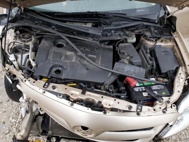JTDBU4EEXB9149524 - 2011 TOYOTA COROLLA BASE GOLD photo 11
