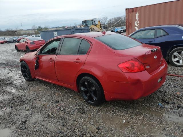 JNKBV61E87M705461 - 2007 INFINITI G35 RED photo 2