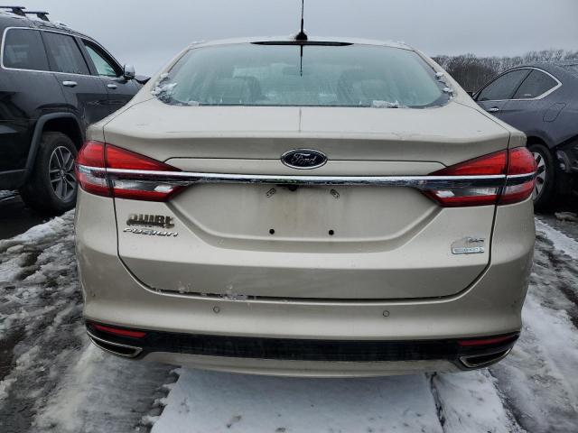 3FA6P0H98HR188521 - 2017 FORD FUSION SE TAN photo 6