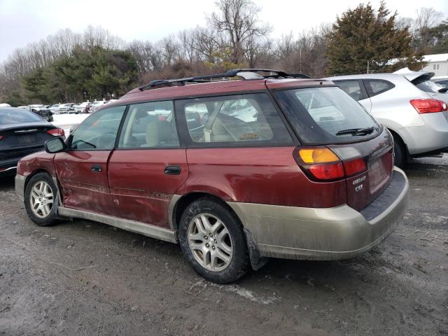 4S3BH675747645828 - 2004 SUBARU LEGACY OUTBACK AWP 勃艮第红 照片 2