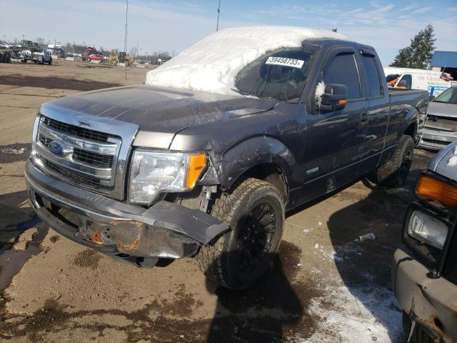 1FTFX1CTXDFB11370 - 2013 FORD F150 SUPER CAB SILVER photo 1