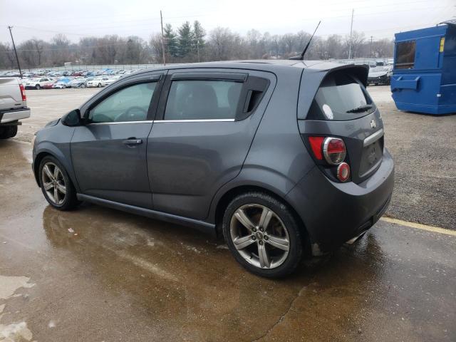 1G1JG6SB5D4132034 - 2013 CHEVROLET SONIC RS GRAY photo 2