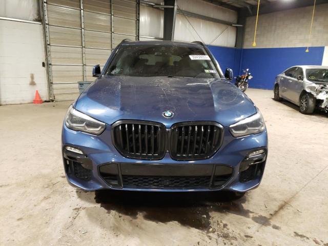 5UXCR6C08M9E96704 - 2021 BMW X5 XDRIVE40I BLUE photo 5