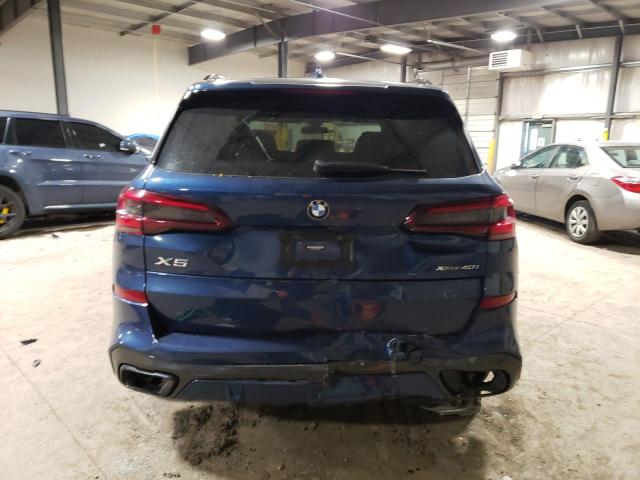 5UXCR6C08M9E96704 - 2021 BMW X5 XDRIVE40I BLUE photo 6