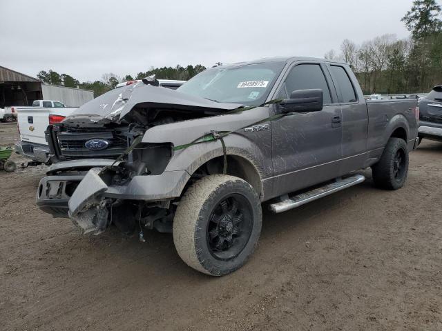 1FTEX1CM8EKF01736 - 2014 FORD F150 SUPER CAB GRAY photo 1