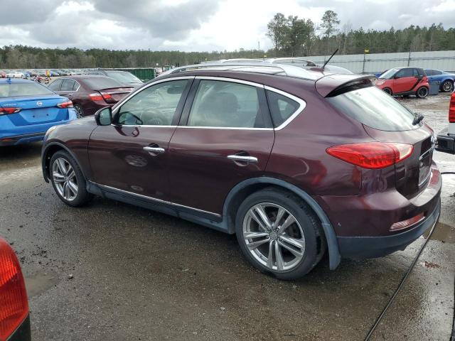 JN1AJ0HR1CM450258 - 2012 INFINITI EX35 BASE MAROON photo 2