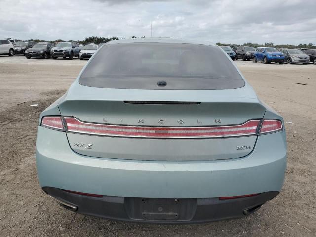 3LN6L2LU7ER836032 - 2014 LINCOLN MKZ HYBRID TURQUOISE photo 6