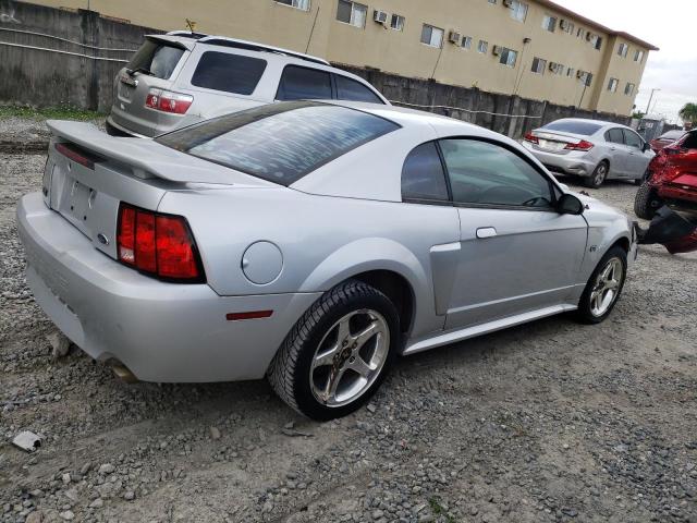 1FAFP42XX3F348158 - 2003 FORD MUSTANG GT SILVER photo 3