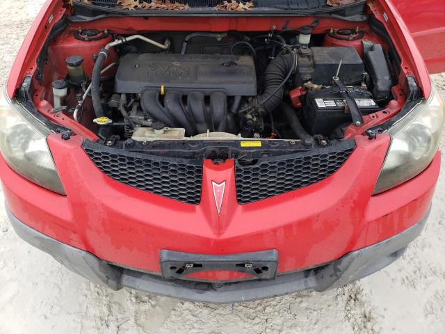 5Y2SL62803Z427104 - 2003 PONTIAC VIBE RED photo 12