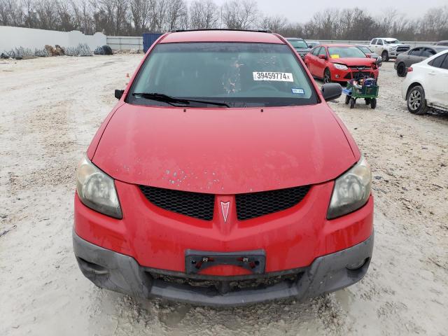 5Y2SL62803Z427104 - 2003 PONTIAC VIBE RED photo 5