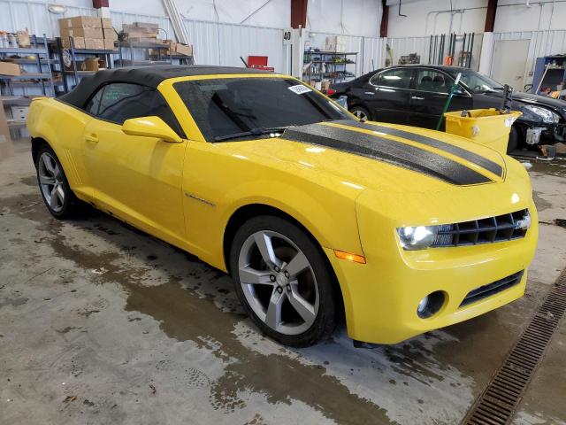 2G1FC3D35C9167772 - 2012 CHEVROLET CAMARO LT YELLOW photo 4