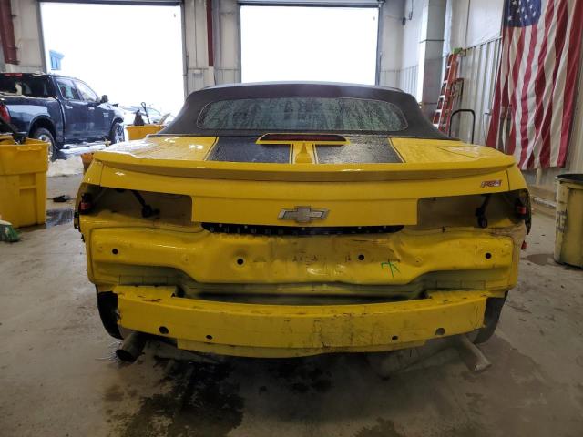 2G1FC3D35C9167772 - 2012 CHEVROLET CAMARO LT YELLOW photo 6