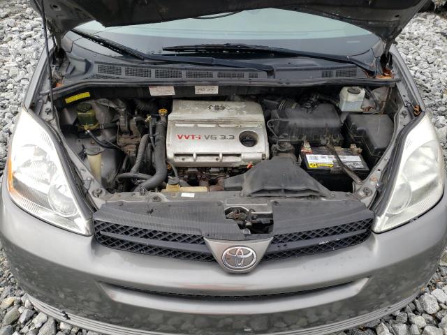 5TDZA23CX5S255913 - 2005 TOYOTA SIENNA CE GRAY photo 12