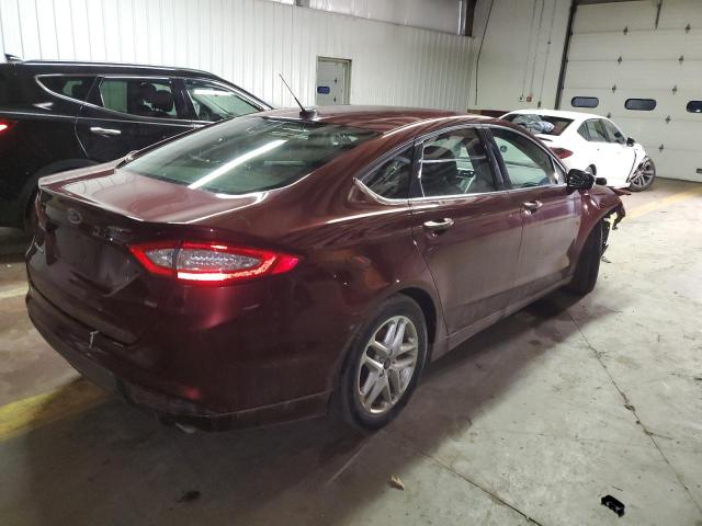 3FA6P0H77FR125034 - 2015 FORD FUSION SE BURGUNDY photo 3