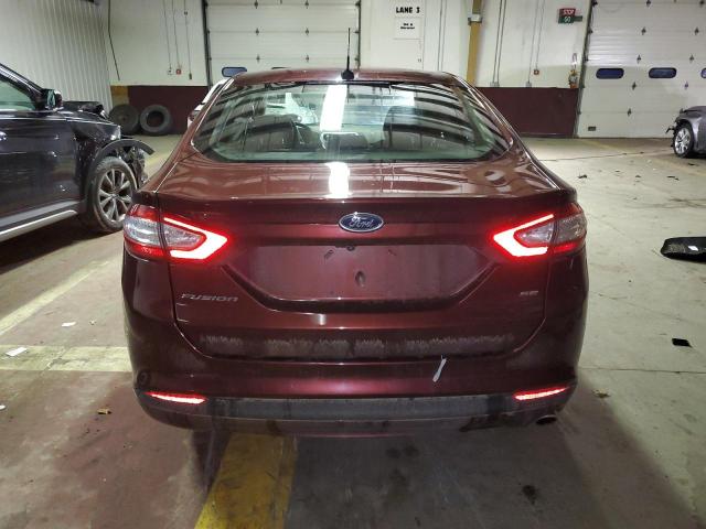 3FA6P0H77FR125034 - 2015 FORD FUSION SE BURGUNDY photo 6