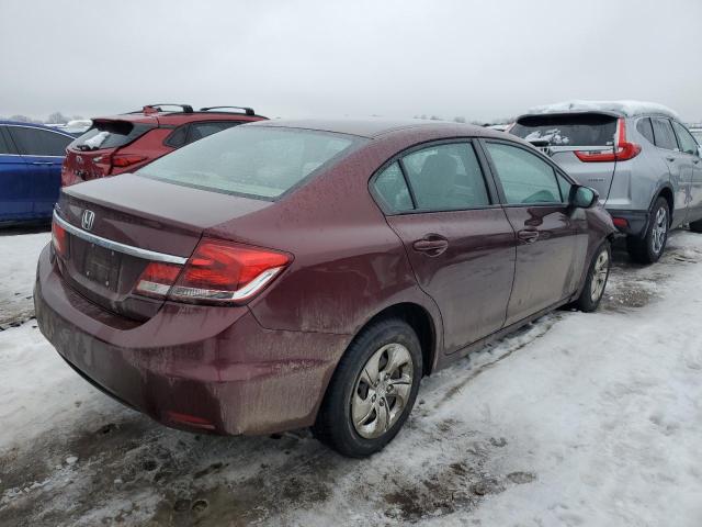 19XFB2F59FE052763 - 2015 HONDA CIVIC LX MAROON photo 3