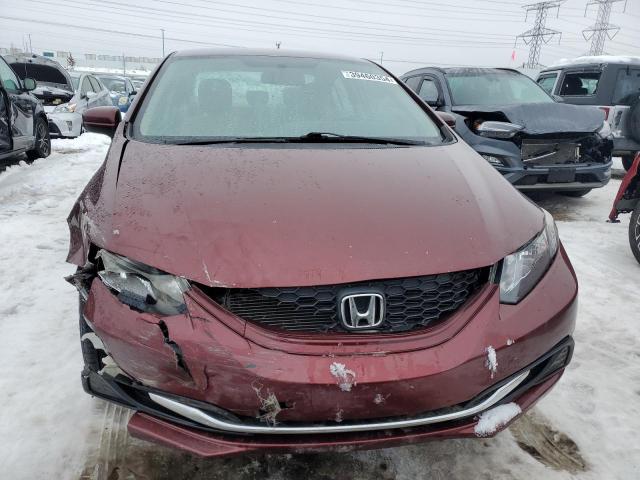 19XFB2F59FE052763 - 2015 HONDA CIVIC LX MAROON photo 5