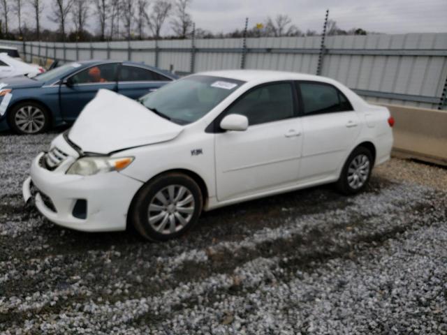 5YFBU4EEXDP101082 - 2013 TOYOTA COROLLA BASE WHITE photo 1