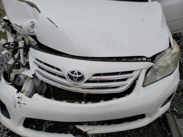 5YFBU4EEXDP101082 - 2013 TOYOTA COROLLA BASE WHITE photo 11